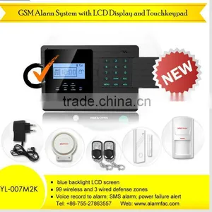 15 Years Factory GSM Mms Alarm Security System With LCD Screen and Built-in PIR YL-007M2K Gsm Intelligent Alarm System thumbnail-1
