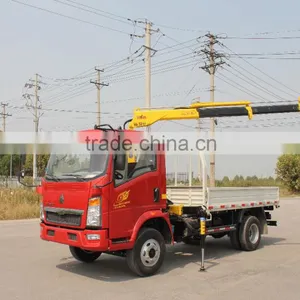 Howo 4*2 3.2T Ton Truck Mounted Crane for Sale SQ65ZB2 thumbnail-2