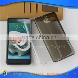 China Supplier Smooth Transparent Tpu Gel Skin for ZTE Blade L3 Mobile Phone Back Cover thumbnail-5