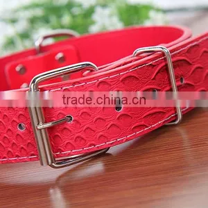 Pet Supplies Snake Leather Collar 3.5 Snakeskin Grain Collar Wholesale thumbnail-2