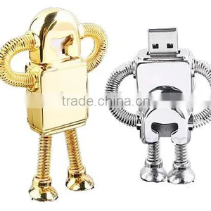 2016 High Speed Good Quality Promotional Gift Metal Robot USB Flash Drive 8GB thumbnail-2