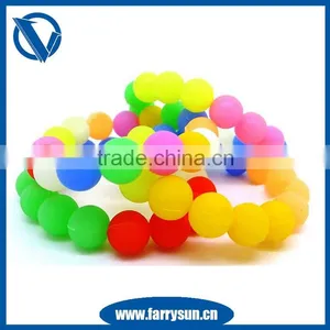 2015 Custom Lover's Good Lucky Silicone Beaded Bracelets thumbnail-1