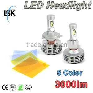 Lanseko 2015 Newest G6 Fanless All in One 5 Color DIY Freely h8 Auto Led Headlight Bulbs 12v 35w thumbnail-1