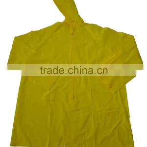 Heat Seal Yellow Pvc Rain Coat, Pvc Rainwear for Mens thumbnail-1