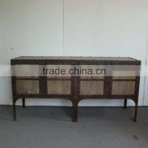 Industrial Pine Furniture Recycled Wooden Sideboard thumbnail-1