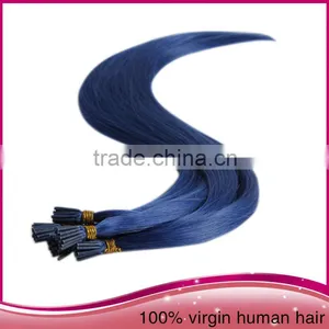 100%Real Brazilian Virgin Human Hair Extension Remy Straight I-tip Stick Hair Extension thumbnail-2
