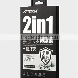 Joyroom 0.2mm Clear Soft Nano Explosion-proof Membrane for Iphone6s/6 Classic Soft TPU Gasbag Case 2in1 Set for Iphone6s/6 thumbnail-1