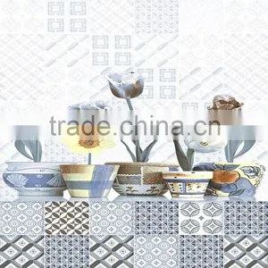 Ceramic Tiles With Gold Flower Design thumbnail-5
