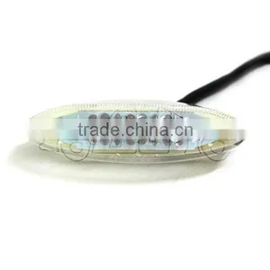 BJ-LPL-005 Clear Motorcycle 28 LED Red License Plate Brake Tail Light For Yamaha KTM thumbnail-3