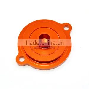 BJ-OC-012C-OR Motorcycle Spare Parts Aluminum CNC Engine Oil Filter Cover Cap for KTM DUKE 125/200/390 thumbnail-2