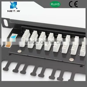 19 Inch Patch Panel, Cat6 Patch, 0.5u Height Utp Network Panels thumbnail-4