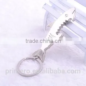 Key Ring Key Chain Alloy Cool Fish Shark Beer Bottle Opener Keychain Unique Gifts thumbnail-5