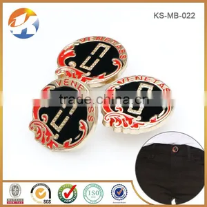 Engraved Logo With Colors Custom Metal Shank Button thumbnail-3