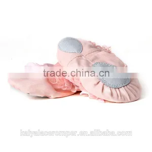 Pink Shoes With Lace Baby Dancing Shoes,Toddler Girls Soft Ballet Shoes thumbnail-3