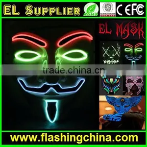 Flashing EL Wire Mask Led Mask for Wholesale thumbnail-5