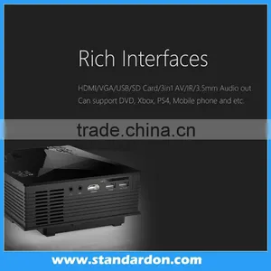 Multi-media Mini 800 Lumens Portable LED Projection Micro Home Theater thumbnail-4