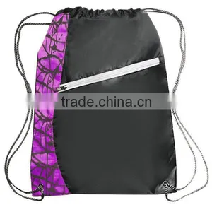 Basic Sackpack Cinch Drawstring Gym Sack Bag thumbnail-2