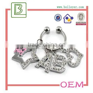 Silver Sparking Rhinestone Keychain thumbnail-1