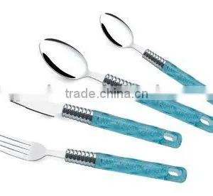 T083 Cutlery With Colored Handle thumbnail-1