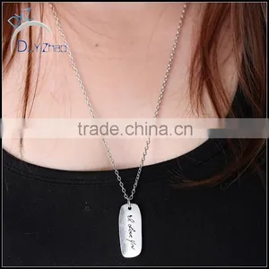 Hot Sell Cheap Alloy Small Name Pendant Necklace Designs thumbnail-3