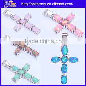 Opal Jewelry Factory!!Custom 925 Sterling Silver Opal Gemstone Pendant Wholesale thumbnail-1