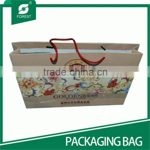 BEAUTIFUL COLOR PAPER MATERIAL PACKAGING BAG FOR FOOD WITH HANDLE thumbnail-6