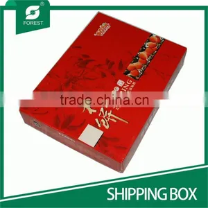 WAX-COATED CARDBOARD SHIPPING BOXES FOR PACKING FOOD WITH EMBOSSING LOGO thumbnail-3