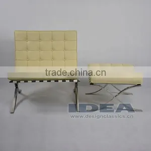 DC2001 Replica Mies Van Der Rohe Barcelona Ottoman Cream White thumbnail-6
