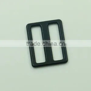 Eco-friendly Zinc Alloy Black Small Strap Buckle Sliders for Belt thumbnail-3