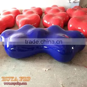 2.1M Fiberglass Modern Furniture FRP Stool Hotel Decoration Waiting Chairs RUYA Brand Factory Outlet thumbnail-6