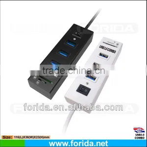 Usb Hub Combo With Card Reader thumbnail-1