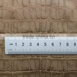 Wholesale Hot Stamping Faux Fur Fabric Suede Bonded Faux Fur Fabrics Faux Suede Fabric Quality Choice thumbnail-5