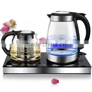Electric Kettle, Glass Electric Kettle, Electric Glass Kettle,electric Kettle With Tray Set thumbnail-1