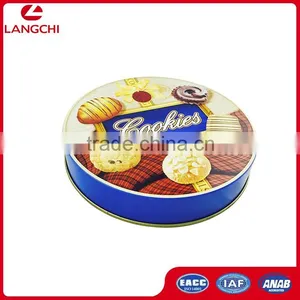 Round High Quality Biscuit Tin Box thumbnail-2
