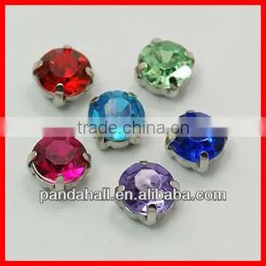 Acrylic Rhinestone in Sew on Setting, Montee Beads(GACR-D001-5mm-M) thumbnail-1