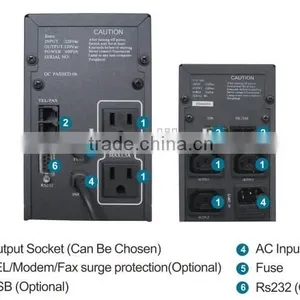 China Home Ups Manufacturer With PC Price of Ups Systems AVR 1200VA/720W thumbnail-3