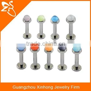 Crystal Plastic Bioflex Labret Piercing Jewelry thumbnail-5