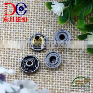 10mm Antique Silver Snap Button Type Custom Logo Factory Direct thumbnail-4