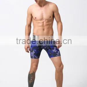 High Elastic Camo Mens Compression Shorts Base Layer Sports Fitness Running Soccer Football Shorts thumbnail-6