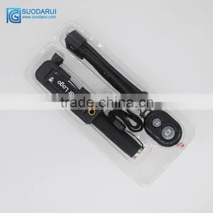 OEM 3in1 Wired Selfie Stick + Tripods+ Bluetooth Remote Shutter Wireless Monopod Selfie Stick for Apple Iphone & for Android thumbnail-4