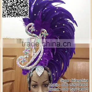 Wholesale Price Luxury Diamond Samba Carnival Headdress Headpiece thumbnail-1