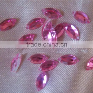 Acrylic Rhinestone in Boat Shape thumbnail-1