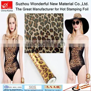Leopard Design Heat Transfer Color Foil for Fabric & Textile thumbnail-1