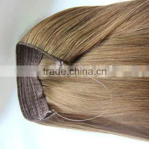 Bohemian Remy Human Hair Extension Flip In Halo Hair Extension Quality Human Hair Extension Quality Choice thumbnail-6