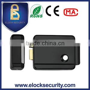 Black Plated Single Cylinder Electric Lock thumbnail-2