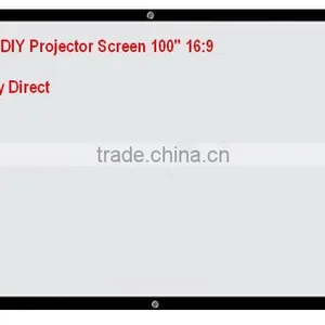 Cheap DIY 100" 16:9 Projector Screen Perfect for a Basement Game Room, Home Theater thumbnail-1