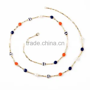 OEM/ODM Manufacture 2016 Fashion Design Colorful Beaded Long Necklace for Women thumbnail-1