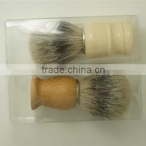 Wooden Shaving Brush Handles With 22mm Best Silvertip Badger Hair Knots thumbnail-5