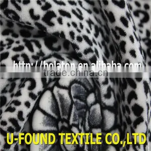 Spot Flower Printed Velvet KS Polyester Spandex Velvet Fabric For Garment thumbnail-1