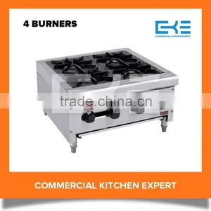 Tabletop Portable 4 Burners Stainless Steel Cooker Units Gas Stove Kitchen Cooking Appliances thumbnail-1